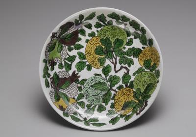 图片[2]-Dish with polychrome flowers and fruits, Qing dynasty, Kangxi reign (1662-1722)-China Archive